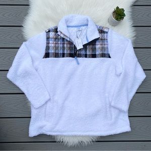 Vera Bradley Plaid Sherpa Sweater